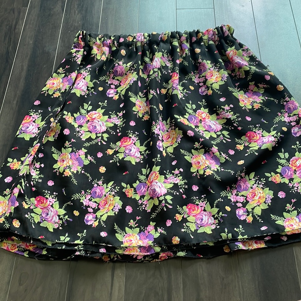 Homemade floral skirt